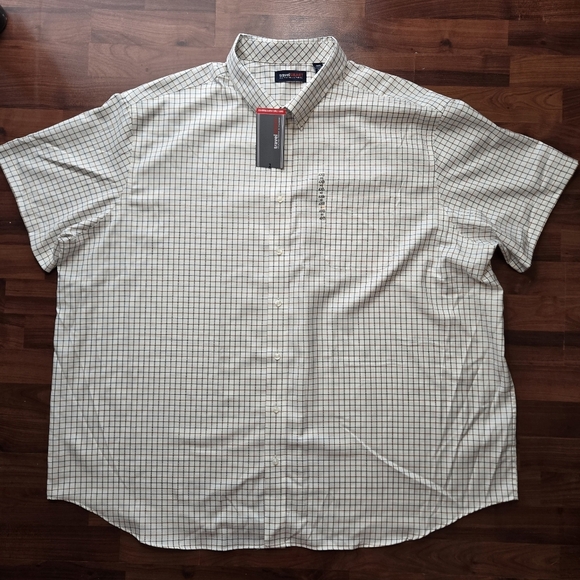 Roundtree & Yorke Other - Travel Smart Roundtree & Yorke Men's Checkered Button Shirt  SIZE:4XB (NWT)